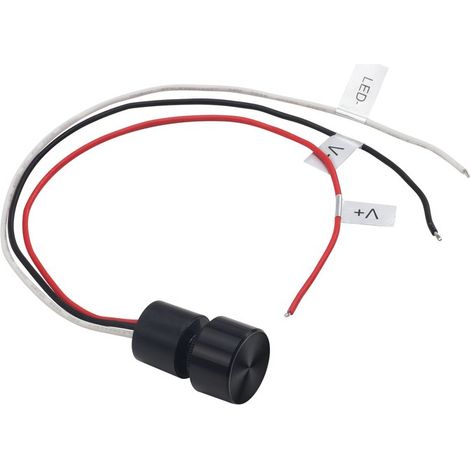 Micro Pulsante Illuminazione LED Regolabile Interruttore con Funzione Dimmer e Memoria Input 12V-24VDC Output 12-24VDC Corrente 4A Impermeabile IP65 30cm