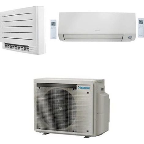 Daikin Perfera All Seasons Series + FVXM-A Standklimaanlage mit Perfera R32 Dual Split Inverter 12000 + 18000 BTU mit UE 5MXM90A9 Klasse A+++/A++