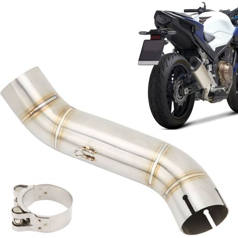 Mittelstück des Auspuffrohrs aus Edelstahl für Honda CBR500R, CBR400R und CB500F (2016-2022) (1/5)