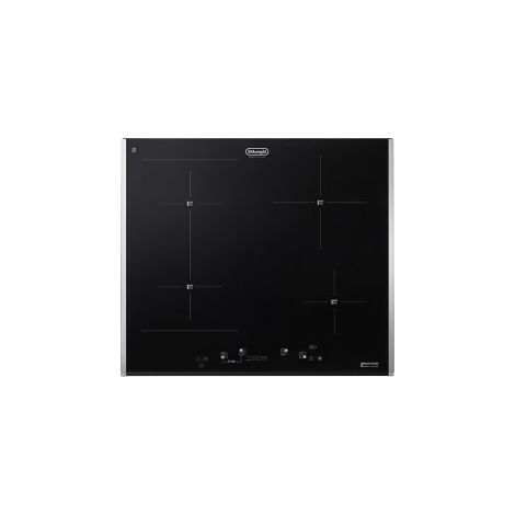 Piano cottura induzione PIN 65 TC DeLonghi 60 cm 4 zone Bridge nero (1/3)