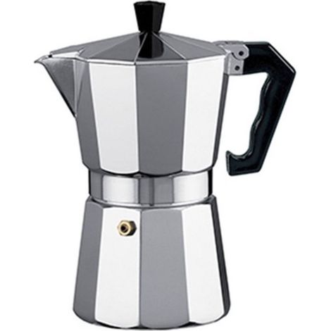 Cafetière italienne à percolation - 1 tasse - Aluminium - Argent - 60 ml (1/4)