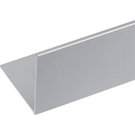Profilo per fai da te angolare - Colore: Argento Brillante - 15 pz - Misure: mm 20X20X1 - mt 2