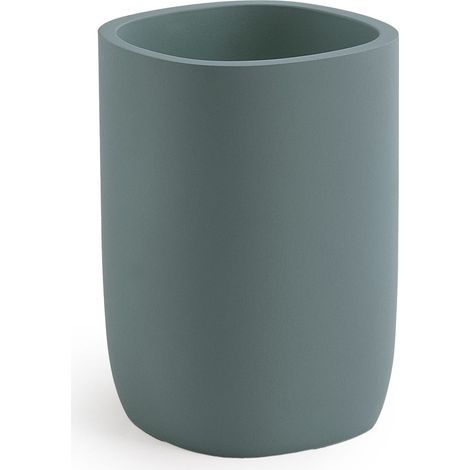 Portaspazzolini In Resina Azzurro Polvere Opaco  Yucca