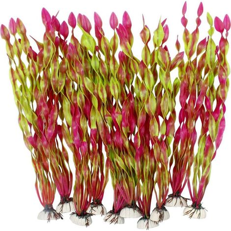 10 plantes aquatiques artificielles pour aquarium (1 pièce) - Algues vertes (1/5)