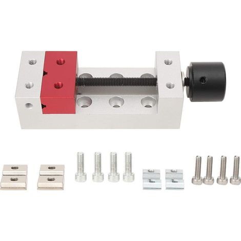 Mini Aluminium Étau de Table 50mm Vice Outil de Fixation Pince Plate Banc Étau Perceuse à Pression (1/5)