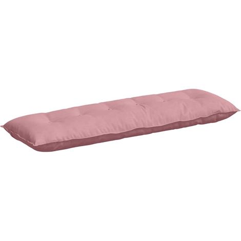 Coussin de Dos Rose 160 x 50 cm Tissu en velours côtelé (1/5)