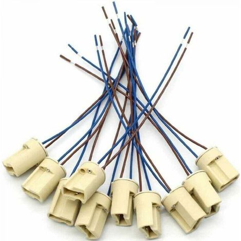 10 Pieces G9 Ceramic Lamp Holder, Halogen Lamps Ceramic Connector Socket, G9 Lamp Holder 250V G9 Socket Ceramic Light Lamp Holder (1/3)