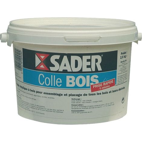 Cola para madera de fraguado rápido - Cubo de 2,5 Kg SADER