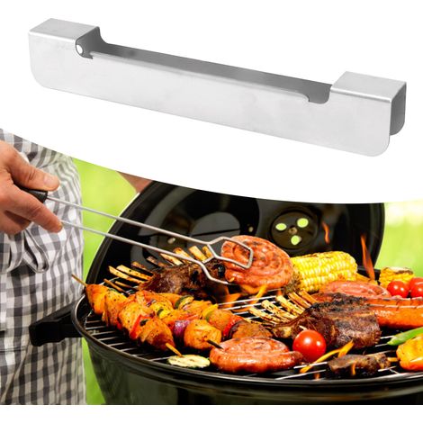 Porte-Outils pour BBQ - Support Spatule Grille Réglable - Ensemble en Acier Inoxydable Résistant à la Chaleur (1/5)
