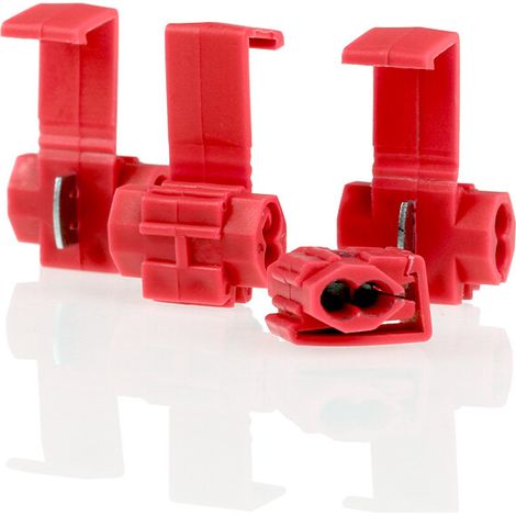 alca® Klemm-/Abzweigverbinder rot 0,5-1,0mm² 5St. Kabelverbinder Schnellverbinder Abzweigverbinder Stromdieb Kabeldieb Elektrokabelklemmen