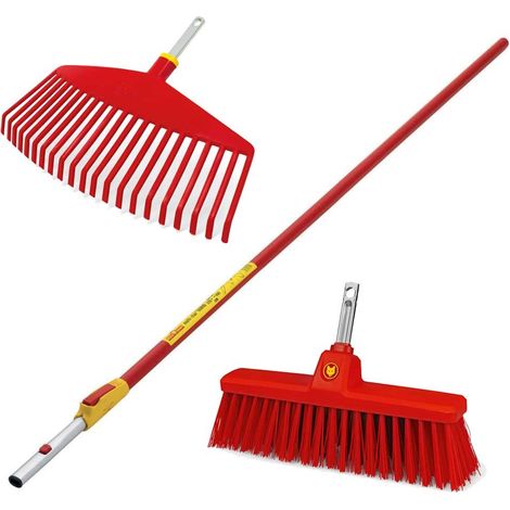 Wolf Garten Telescopic Handle ZMV4 Garden Multi Change & TB350M Broom & Rake (1/3)