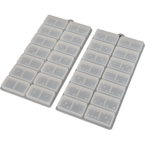 Moule en silicone DIY pour dominos en résine époxy, idéal pour chocolat, pâtisserie et création de bijoux, kit de coulée créative (1/5)