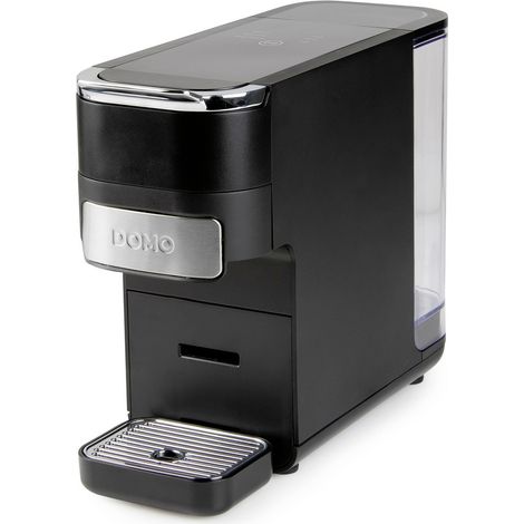 DOMO DO748K Machine à capsules noir Nombre de tasse=1 compatible pad E.S.E, avec fonction café filtr (1/5)