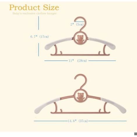 Cintres Enfants - Polypropylène - Antidérapants - Empilables - Pour Vêtements Bébé - Lot De 20 (1/4)