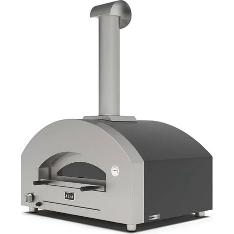 Forno per Pizza a Gas GPL da Esterno 4 Pizze 80x60 cm Acciaio Forninox™