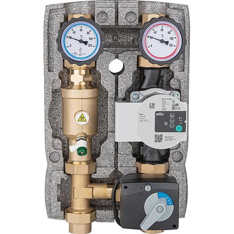 Heizkreisset Pumpengruppe DN25 Magnetitabscheider 3-Wege-Mischer Heizung (1/2)