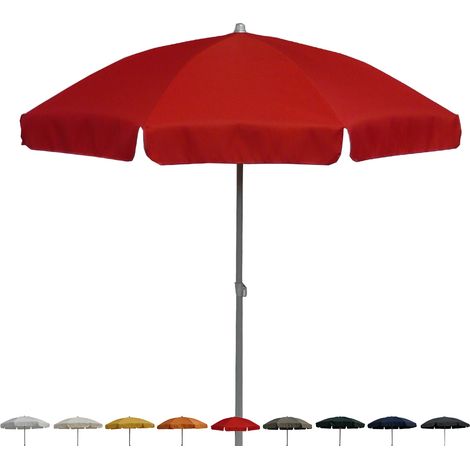 Garten-Sonnenschirm für Terrasse, Pool und Strand Borgo - Rot (1/5)