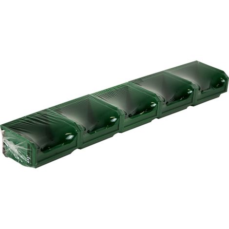 Lot de 5 Bacs European 0,3L Vert avec Barre - 5012048
