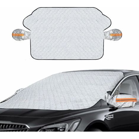 Couverture Pare-Brise Voiture, Pare-Soleil de Voiture, Magnétique Bache Pare Brise Universelle pour Voiture Anti-UV Anti-Glace et Anti-Gel, 145 x 113cm (1/5)