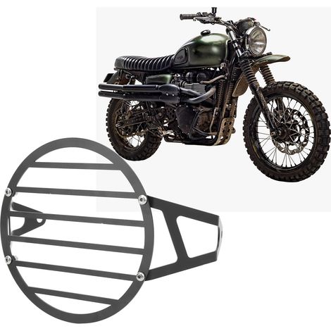 Motorrad-Modifikationsteile: Scheinwerferabdeckung/Kühlergrill für Triumph Scrambler 1200XC/XE 2019-2021 (1/5)