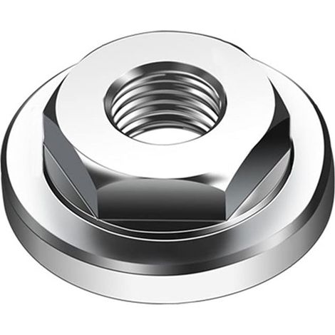 Disque de meuleuse d'angle à changement rapide hexagonal pour M14, écrou de verrouillage hexagonal à bride plaqué zinc pour meuleuse d'angle de type 125, 150, 180, 230. (1/5)