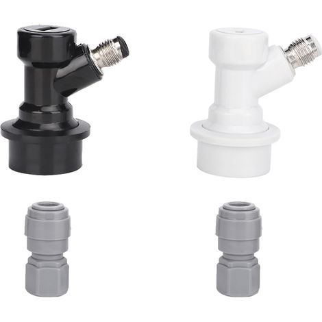 Connettore per fusto Ball Lock per birrificazione casalinga – 2 pezzi + adattatore da 8 mm a 1/4 di pollice FFL per birrificazione casalinga (1/5)