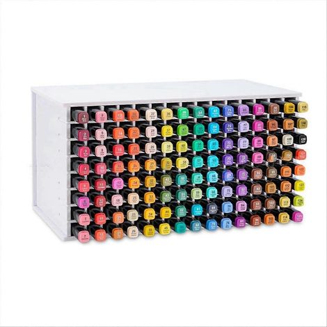 Aufbewahrung für 72 Marker, Pinsel, Stifte und Buntstifte, ideal fürs Büro. (1/5)