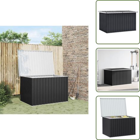 Boîte de rangement de jardin Anthracite 149x99x93 cm - Coffre De Jardin - Rangement Extérieur - Boîte De Rangement - Meuble De Jardin - Boîte À Outils