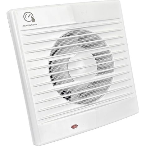 Ventilador de baño NORTADA HOKURO UKO WP-100 H con humidistato y temporizador, blanco (1/5)