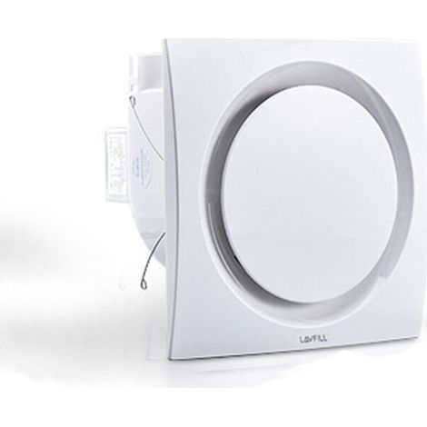 Ventilateur d'extraction, ventilateur de plafond, ventilateur de plafond pour salle de bain, cuisine, grenier, fenêtre, garage, 10", 30W, 228mm d'ouverture (1/5)
