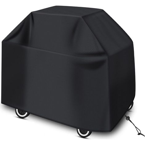 (147 x 61 x 117 cm, Schwarz) Grillabdeckung für den Außenbereich, Schutzhülle für den Grill, Plancha-Abdeckung für Gasgrills, mit wasserabweisender Beschichtung