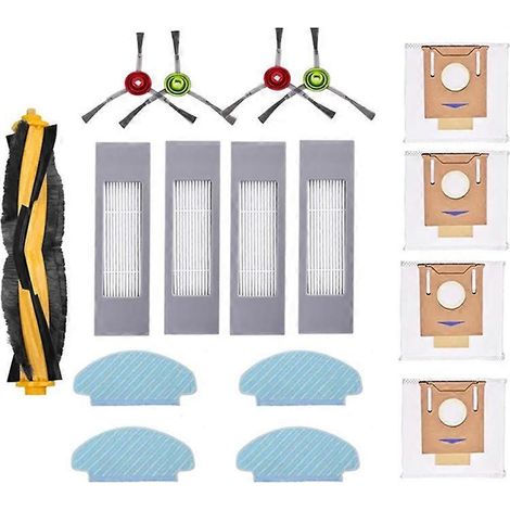 Pièce de rechange pour aspirateur robot N10 N10 PLUS : brosse principale, filtre HEPA, lingette de nettoyage et sac à poussière. (1/5)