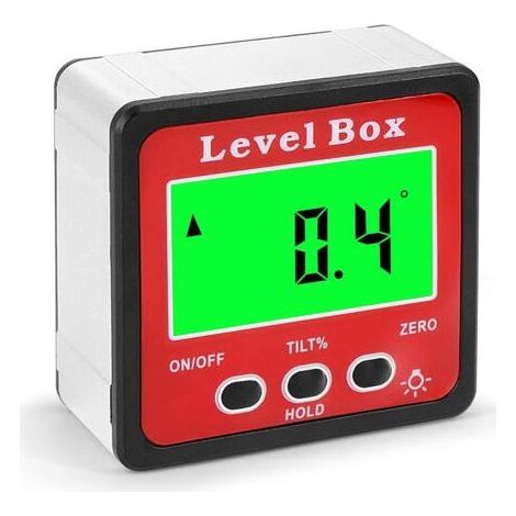 Digital Inclinometer - Angle Measurer with Magnetic Base and LCD Display for Woodworking, Construction and Automotive (1/5)
