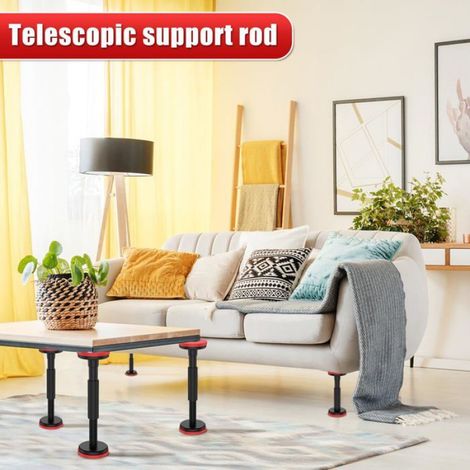 2pcs Poteaux support télescopiques 18–45cm, 200kg, Armoire/évier/canapé Cuneary (1/5)