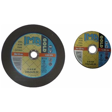 Disco abrasivo ima 50pz taglio acciaio 115x1,6 mola abrasiva - Salone (1/2)