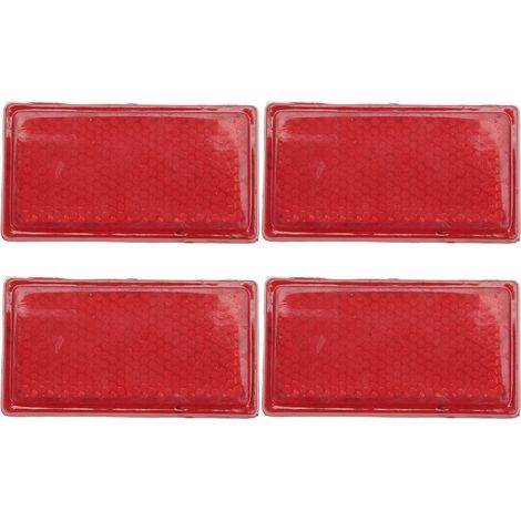 Réflecteur de sécurité, Coller sur la Fausse lumière réfléchissante Rouge Haute visibilité de Voiture 4 pièces/Ensemble pour camions remorques RVs Marines (1/5)