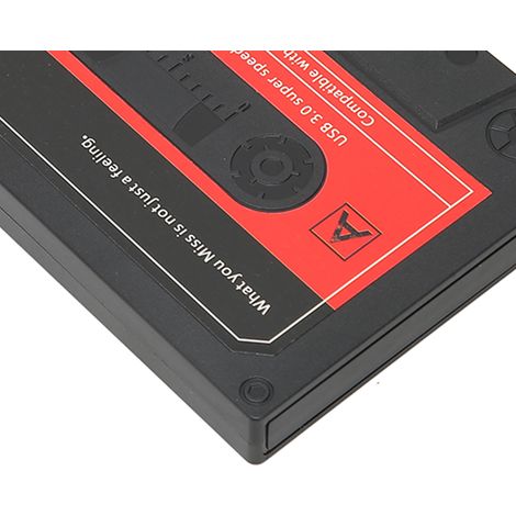 Boîtier externe pour disque dur 2,5 pouces USB 3.0, compatible UASP 6Gbps, support jusqu'à 6 To, coque imitation ruban, voyant LED pour PC, boîtier SSD. (1/5)