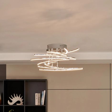 [NEUWERTIG] B-Ware Lindby Deckenleuchte Lampe Led Chrom Flakira Beleuchtung Zimmerleuchte