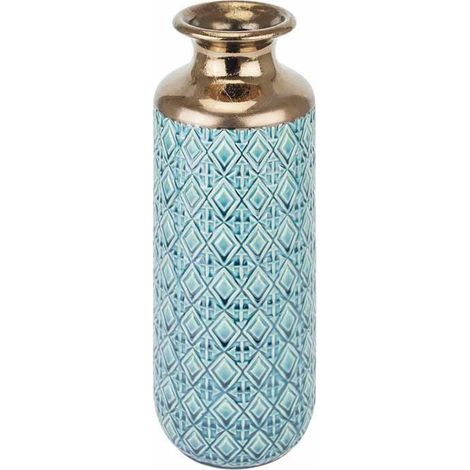 Seville Collection Paragon Fluted Vase - Ceramic - L13 x W13 x H37 cm