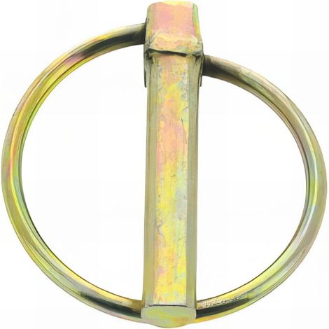 2 goupilles clip acier bichromatées (jaune/or) - Longueur 42 mm mm - Diamètre 8 mm mm