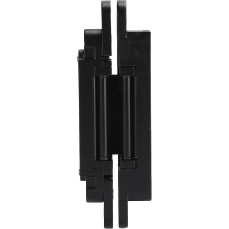 Charnières de porte réglables à angle d'ouverture de 180 degrés, charnière pliante 3D avec vis à clé hexagonale pour porte en bois, 40 kg, noir