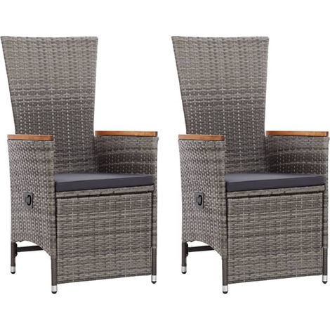 Maison Exclusive - Set Mobili da Pranzo per Giardino 5 pz Grigio