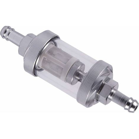 Filtro de vidrio universal para motores de gasolina y diésel, 8 mm, plateado. (1/4)