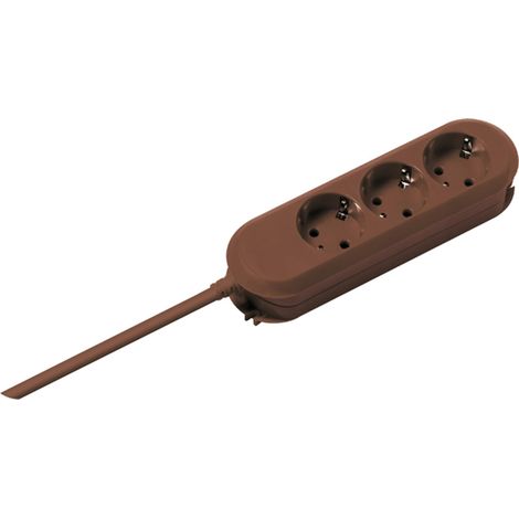 BACHMANN SMART 3xCEE7/3 marrón Corriente 3,0m CEE7/7, 388.471