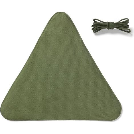 Tabouret triangulaire pliant en toile, siège de pêche portable pour camping, pêche, randonnée, jardinage et plage (1/5)