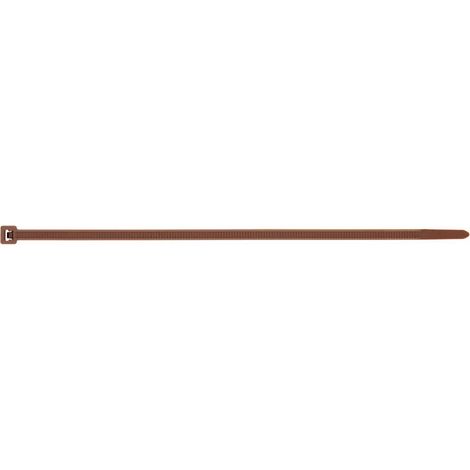 (3,6X200) BRIDAS DE NYLON COLORES BRIDAS DE NYLON DENTADA MARRON(100U) - INDEX (1/2)