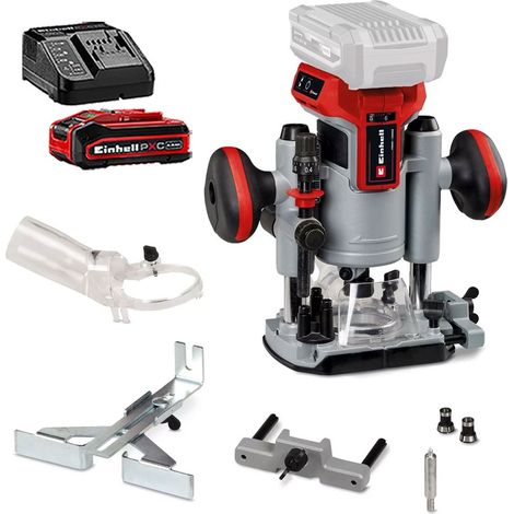 Einhell Professional 18V Cordless Brushless Router + Plunge Base + 4Ah Kit (1/5)