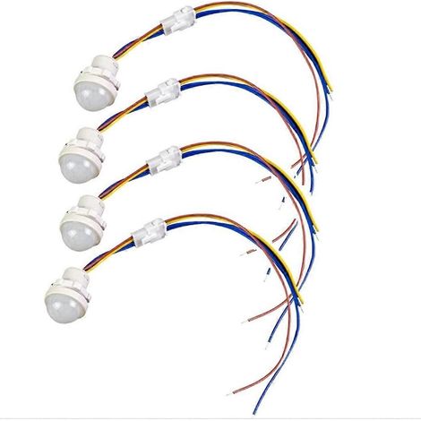 Set mit 4 Bewegungsmeldern, weißer PIR-Sensor (1/5)