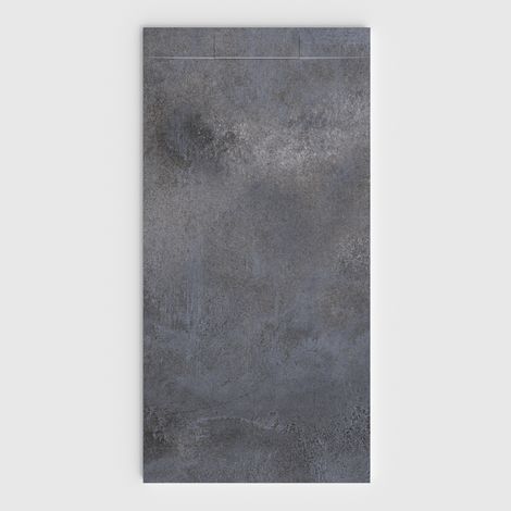 VAROBATH - Receveur de douche 3D Plaster 100x140 - Modèle Lunexor effet ciment (1/5)