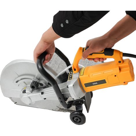 Sierra para hormigón, motor eléctrico, hoja de 14 pulgadas, AMARILLA (1/5)